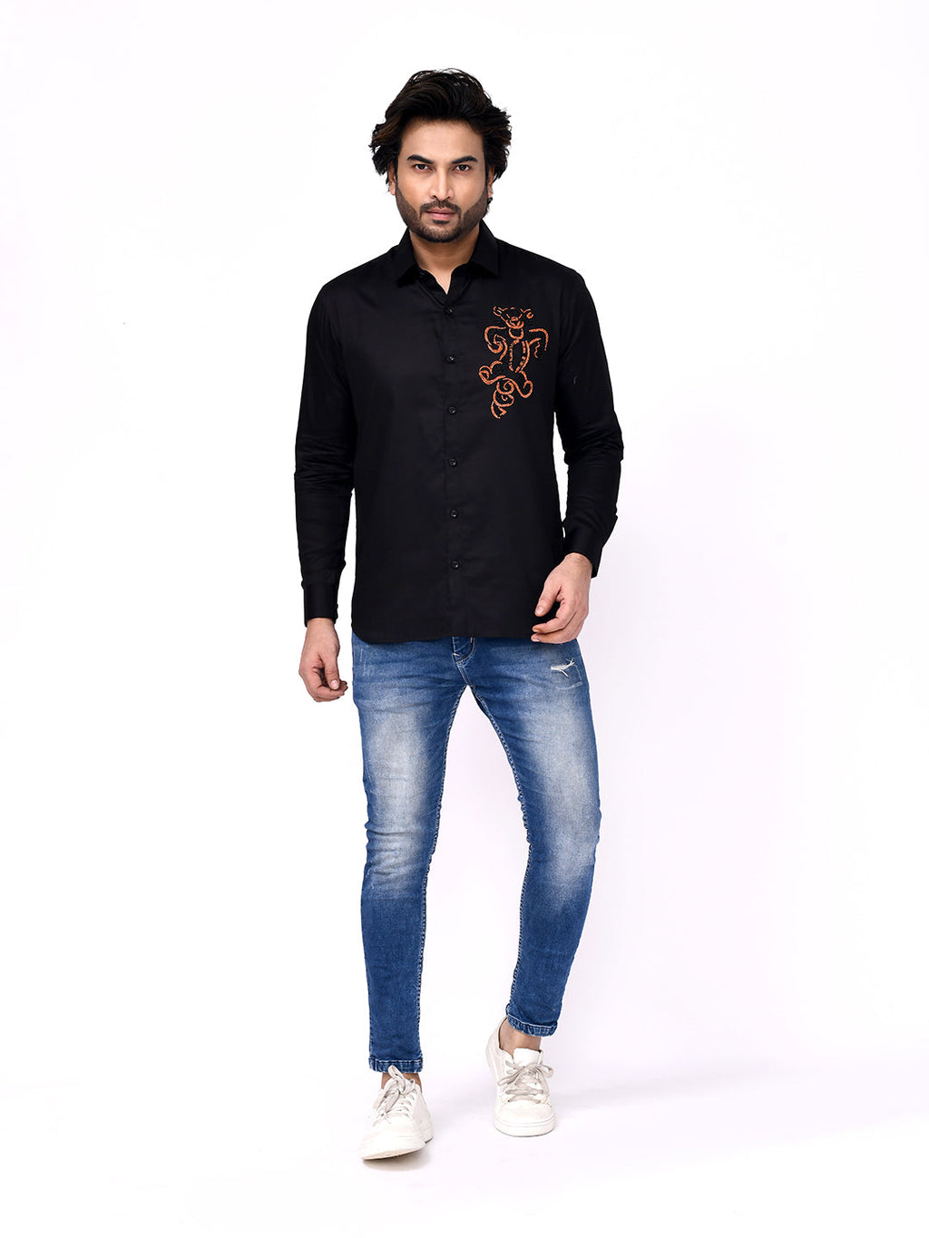 Jaguar Emblem Embroidered Shirt