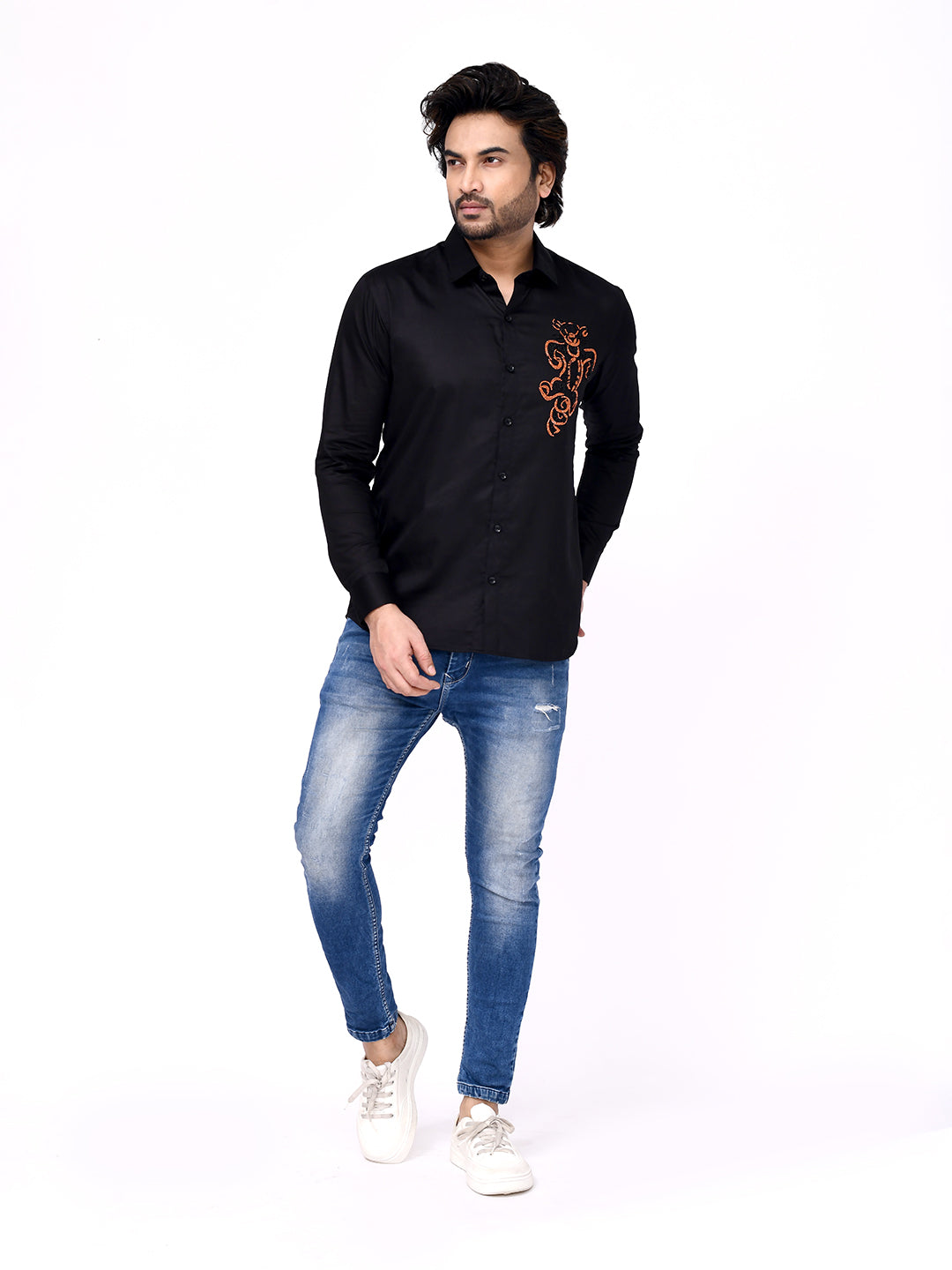 Jaguar Emblem Embroidered Shirt