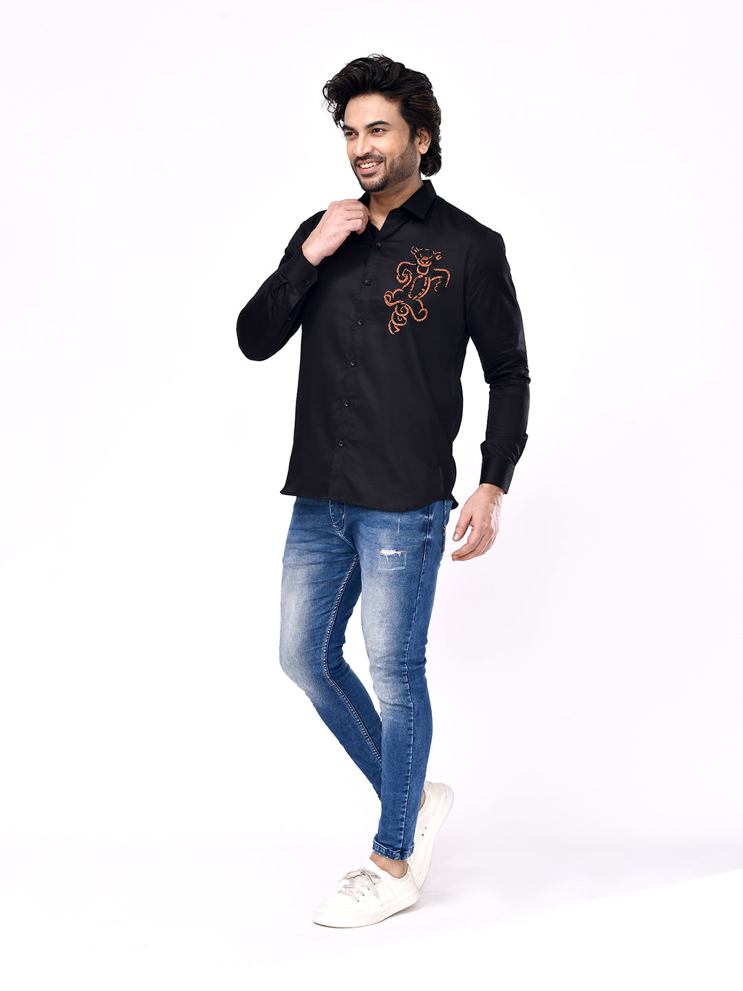 Jaguar Emblem Embroidered Shirt