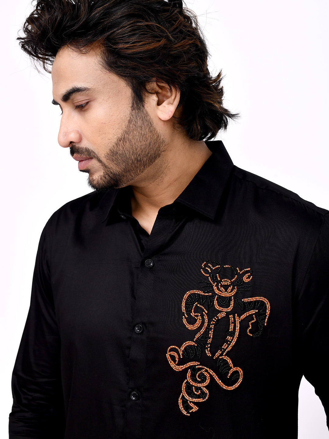 Jaguar Emblem Embroidered Shirt