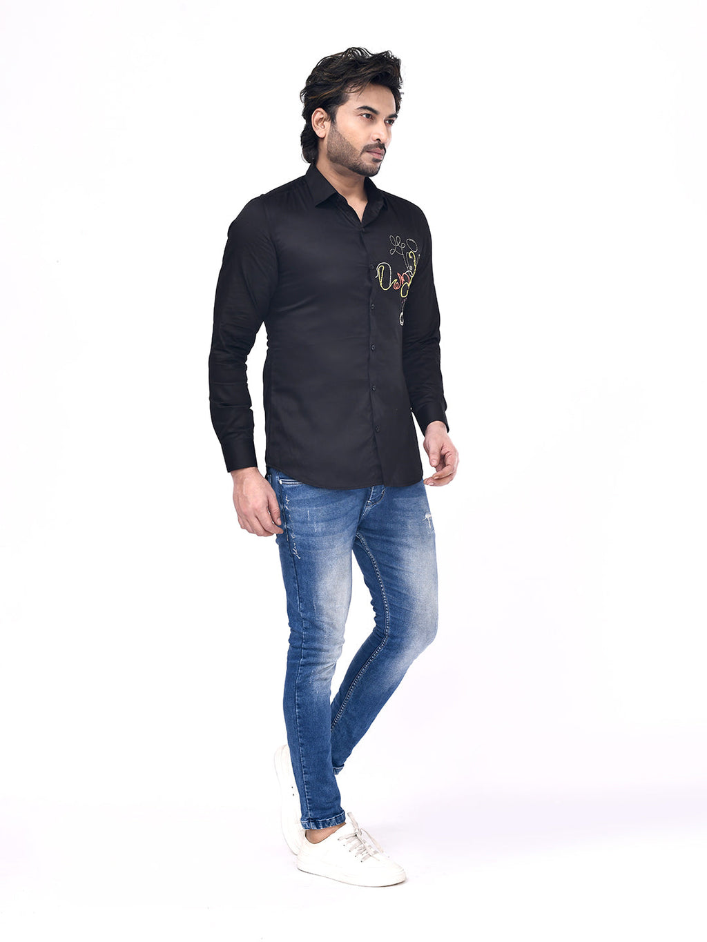 Playful Mouse Embroidered Shirt