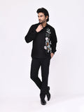 Botanical Crest Embroidered Shirt