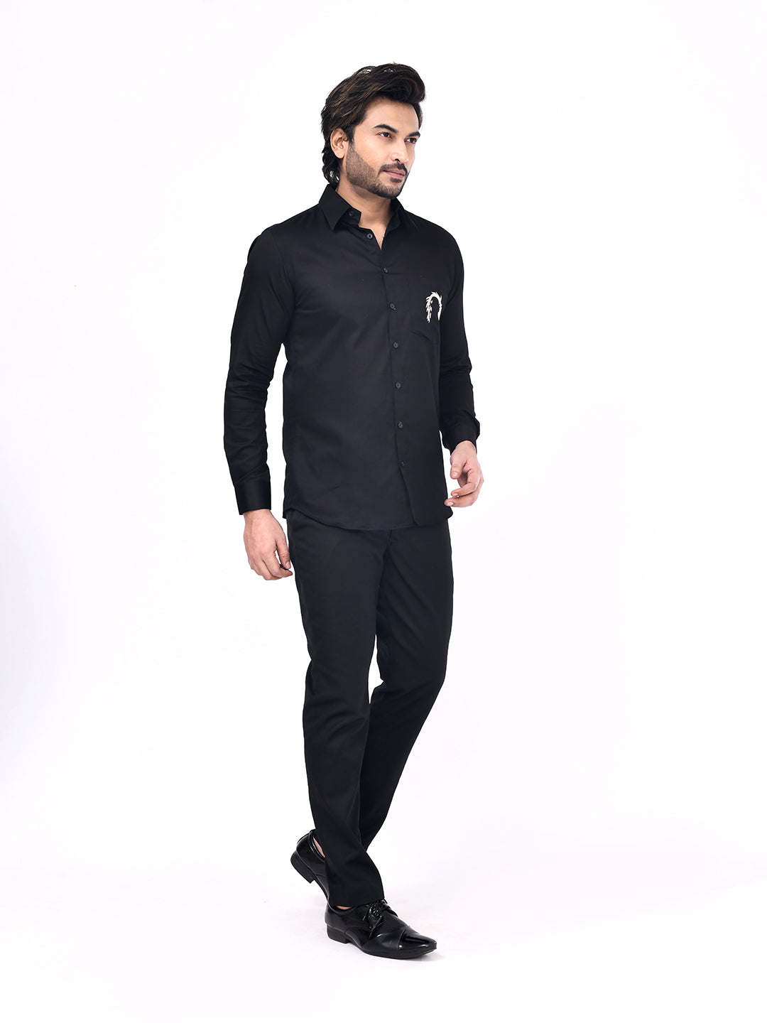 Midnight Stallion Black Designer Shirt