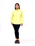 Lime Blossom Embroidered Shirt