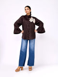 Cocoa Petal Embroidered Shirt