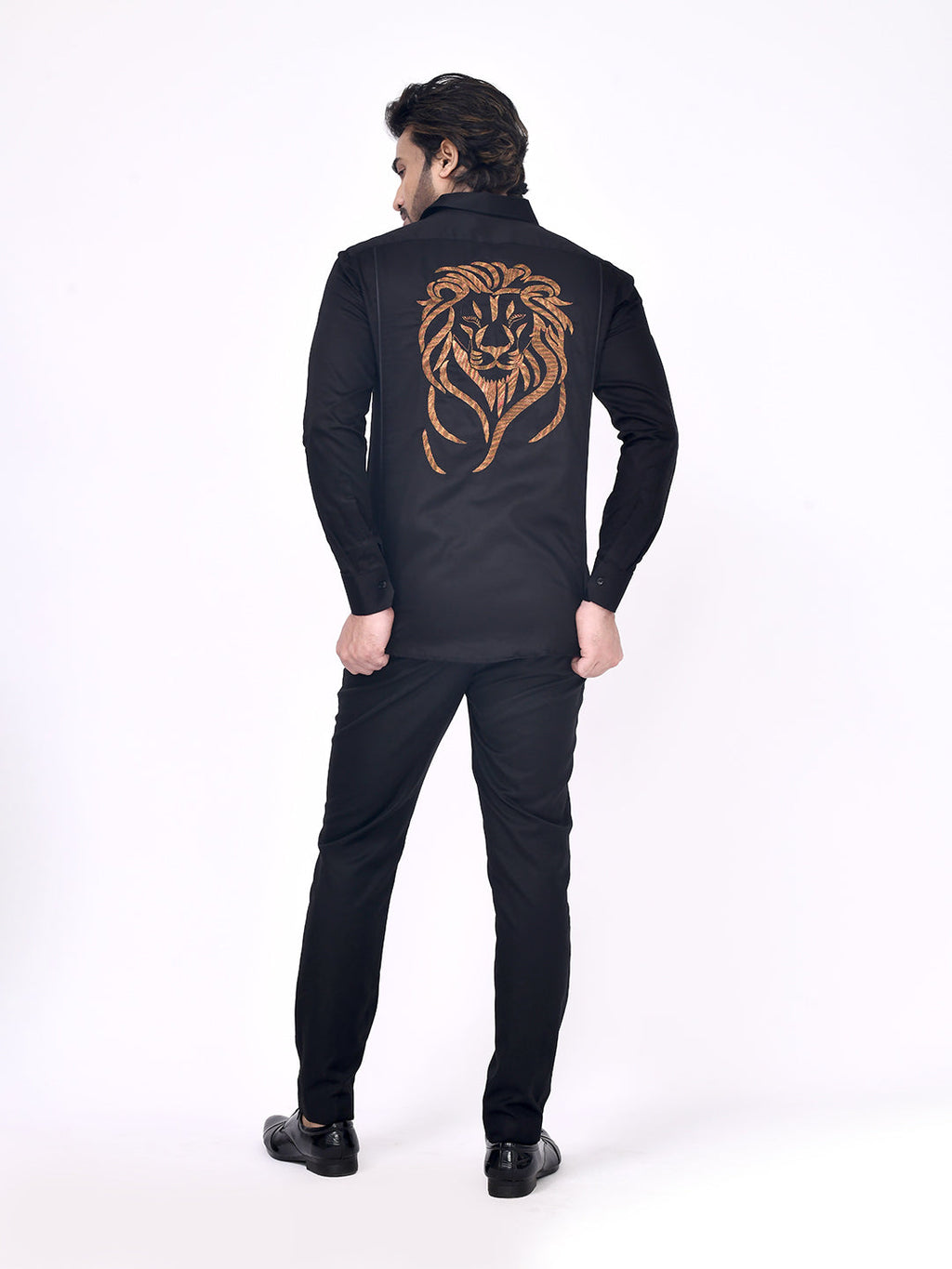 Golden Leo  Black Shirt