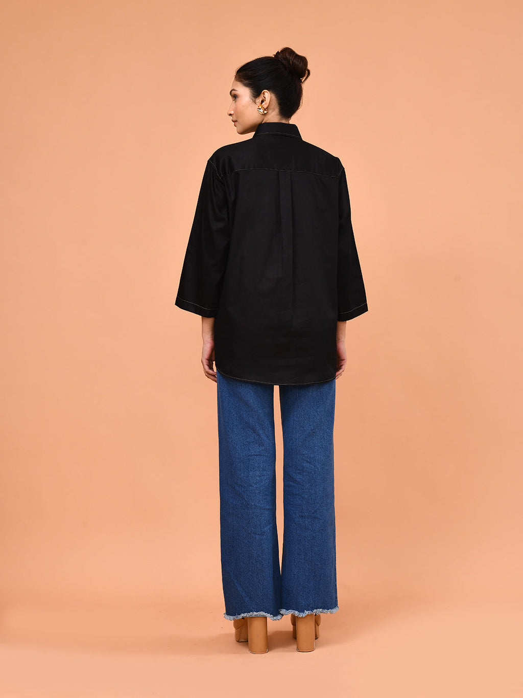 Midnight Sketch Embroidered Shirt