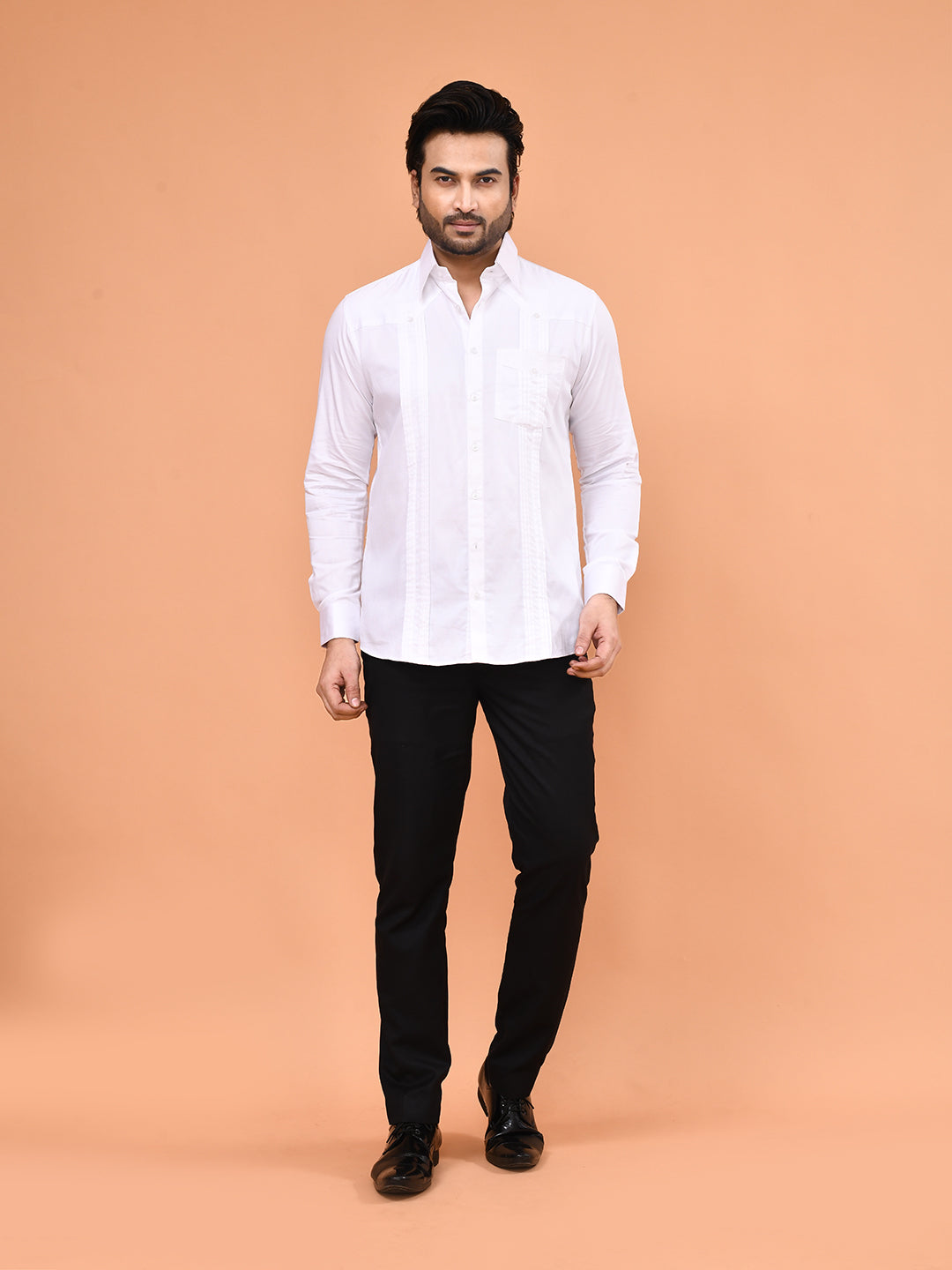 Classic Pleated Pocket Shirt