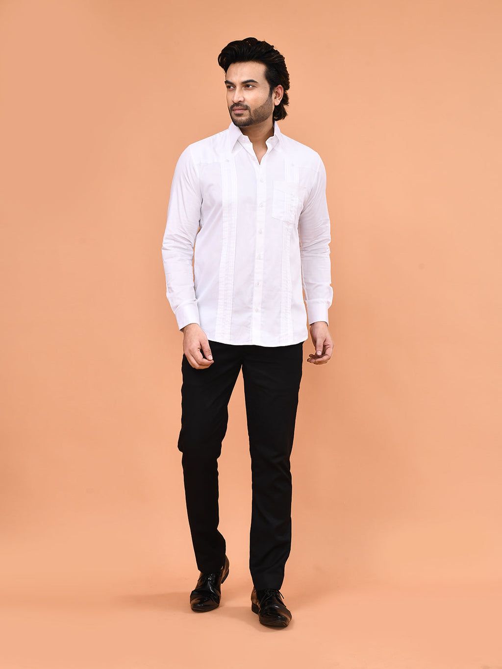 Classic Pleated Pocket Shirt