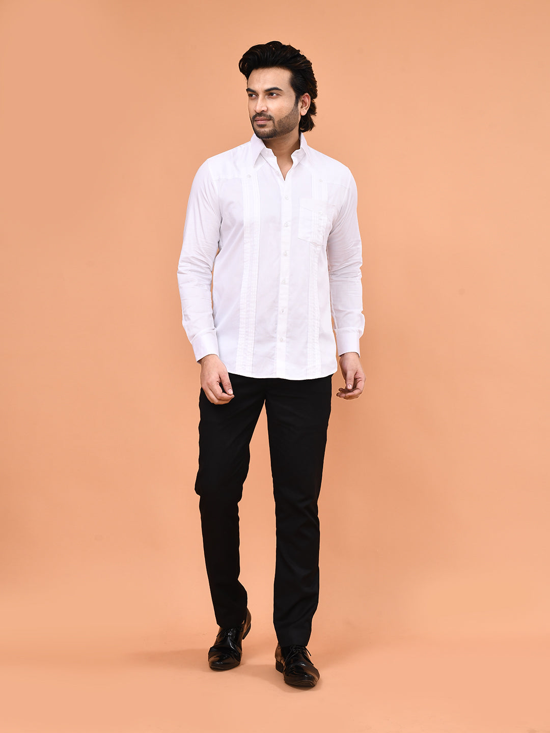 Classic Pleated Pocket Shirt