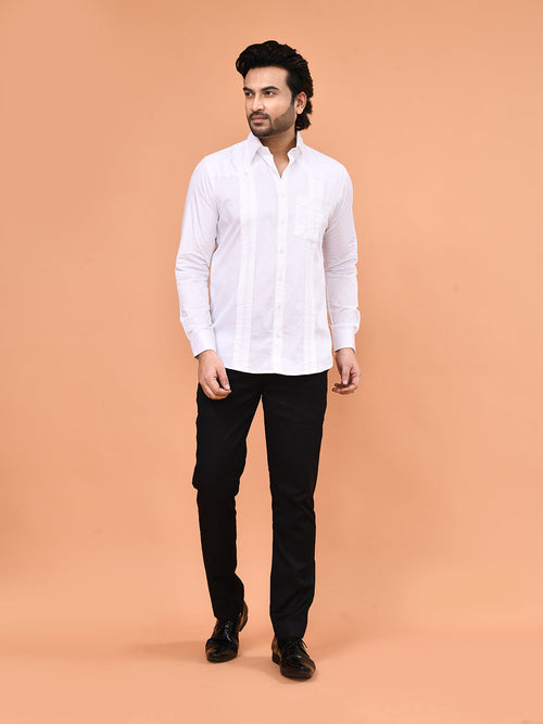 Classic Pleated Pocket Shirt