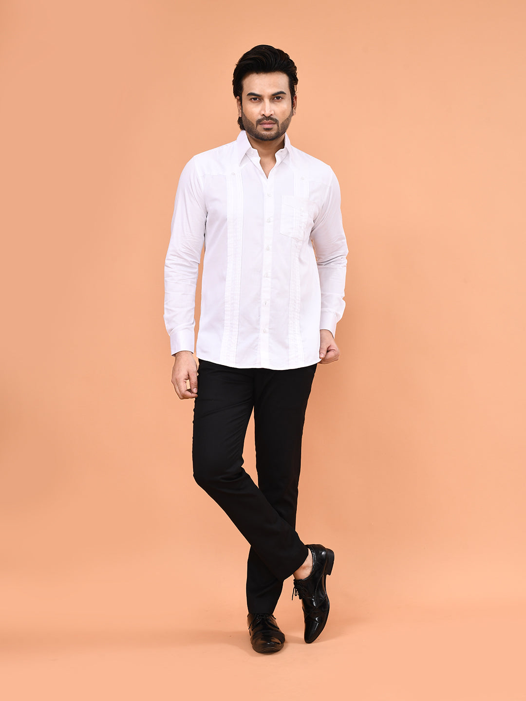 Classic Pleated Pocket Shirt