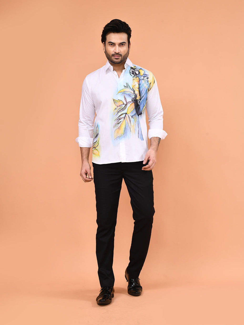 Hand-Painted Maccao Art Shirt