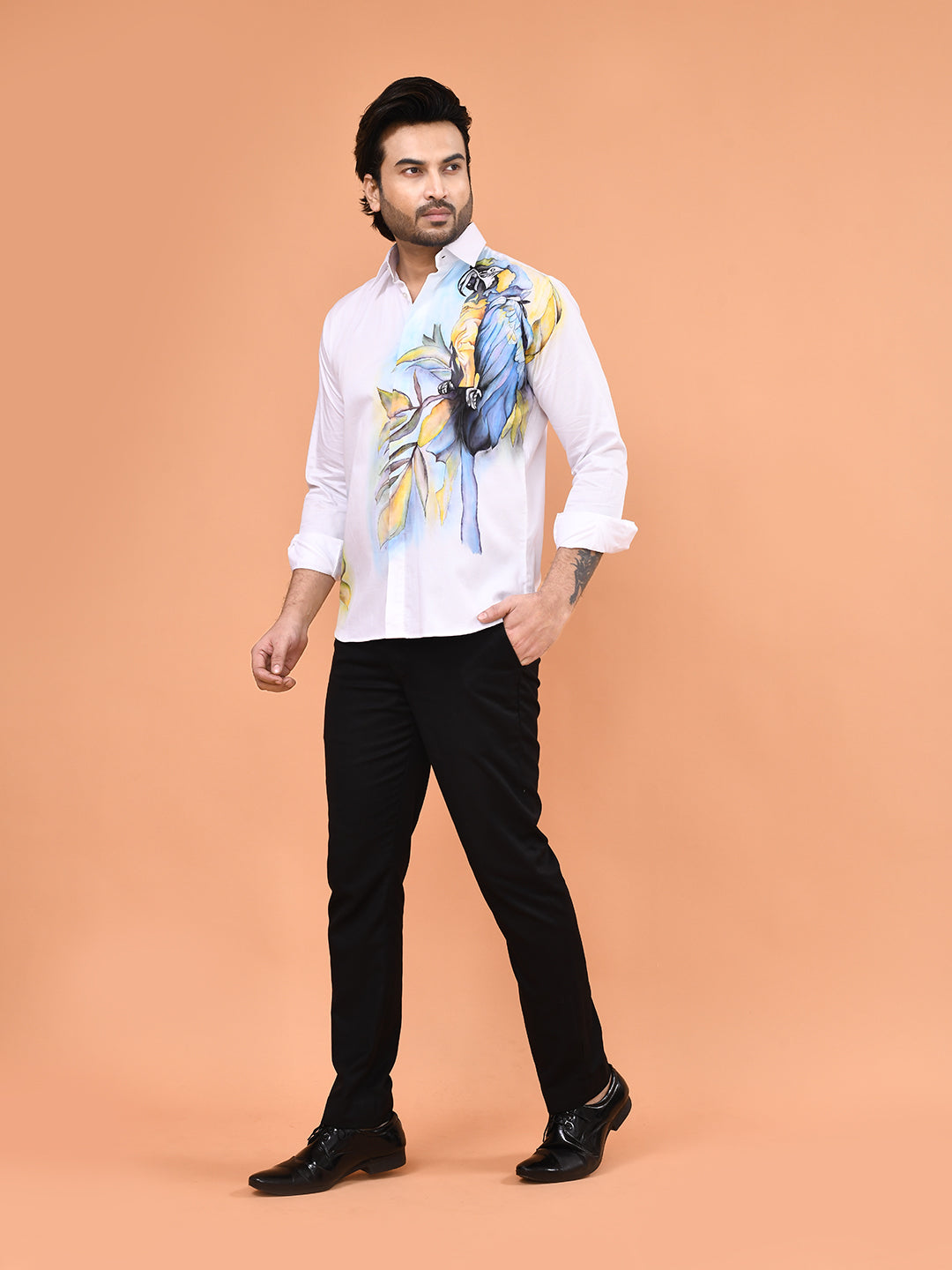 Hand-Painted Maccao Art Shirt