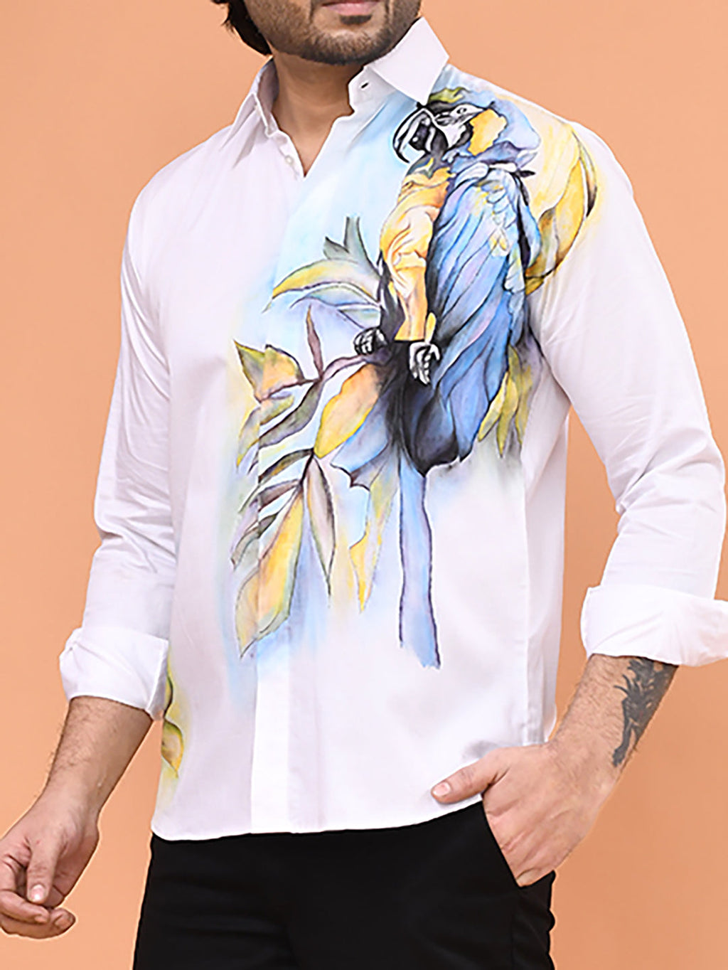 Hand-Painted Maccao Art Shirt