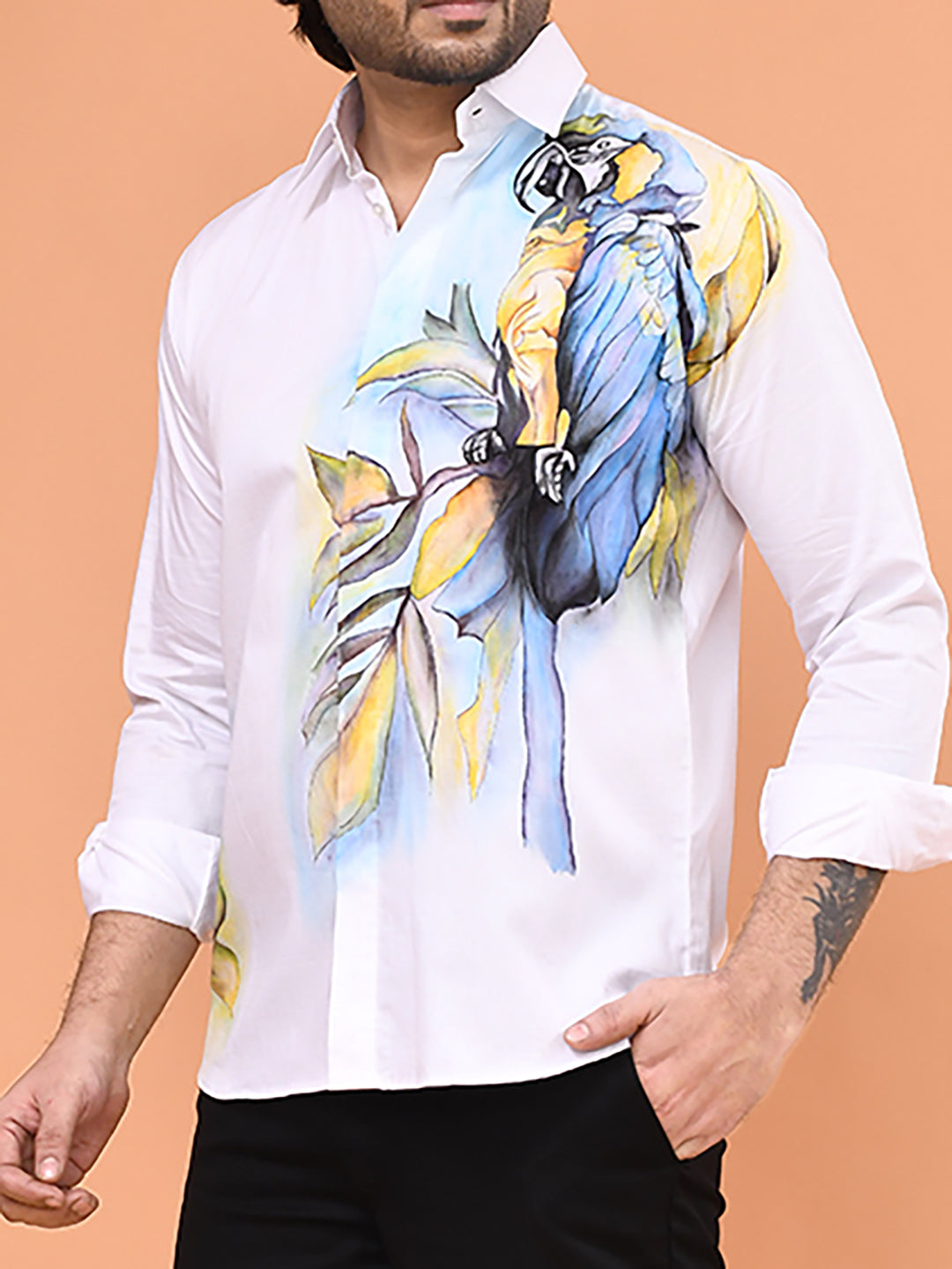 Hand-Painted Maccao Art Shirt