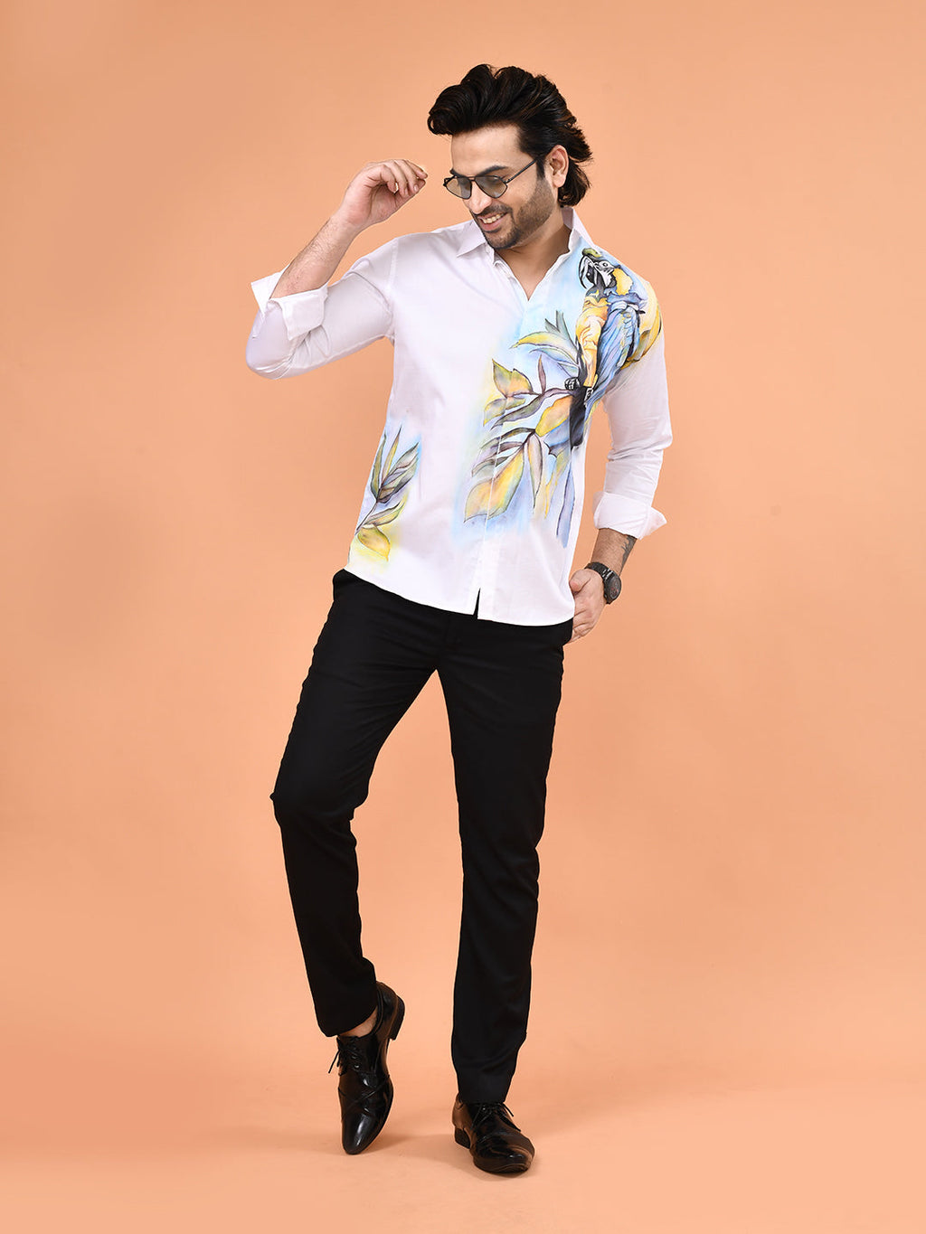 Hand-Painted Maccao Art Shirt