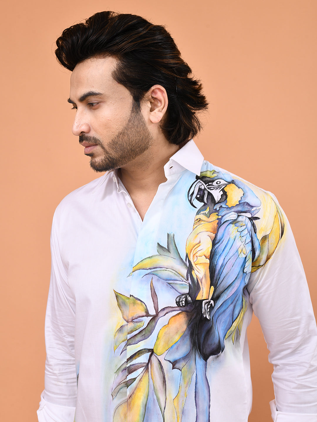 Hand-Painted Maccao Art Shirt