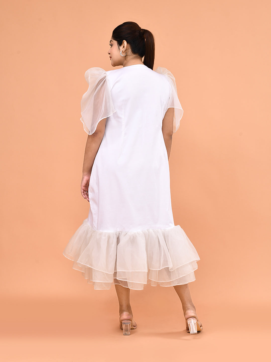 Ivory Parrot Garden Dress