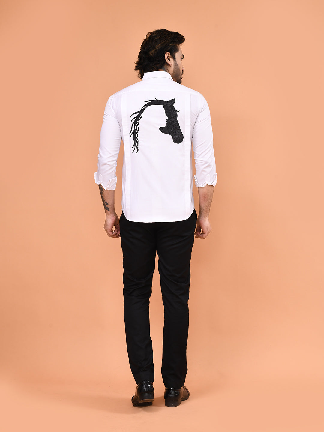 Midnight Stallion Black Designer Shirt