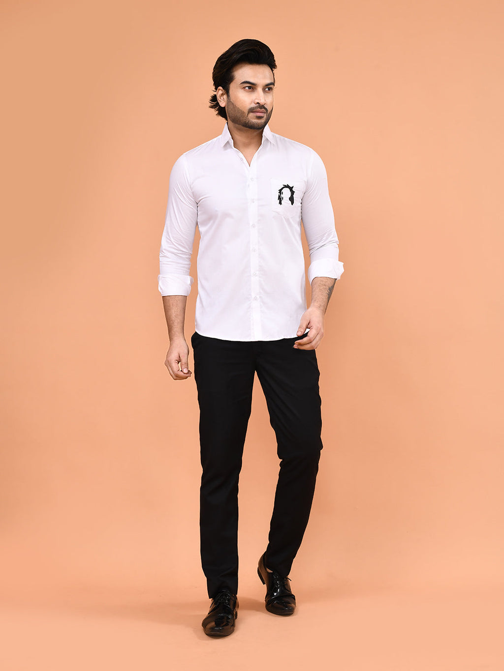 Midnight Stallion Black Designer Shirt