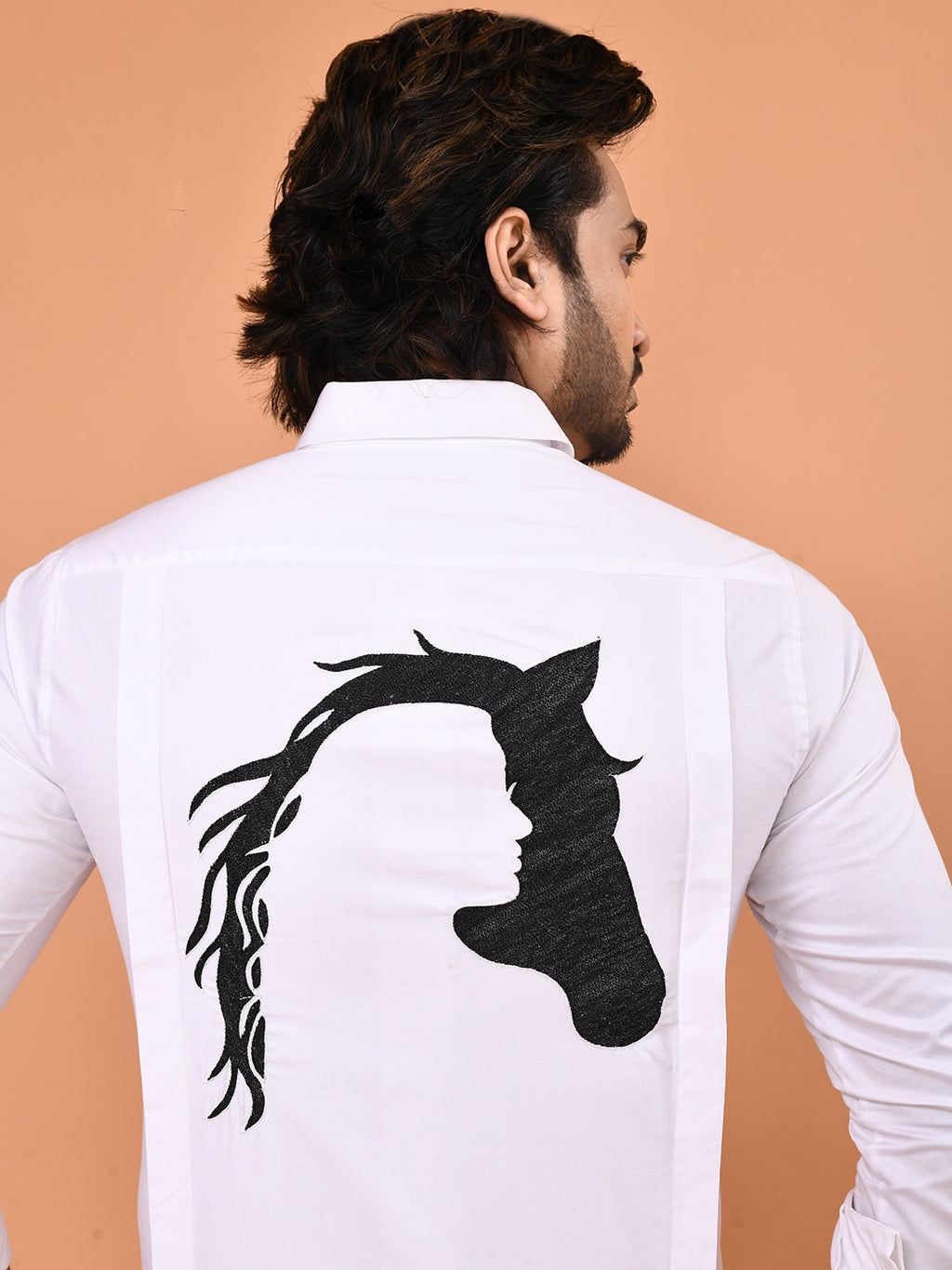 Midnight Stallion Black Designer Shirt