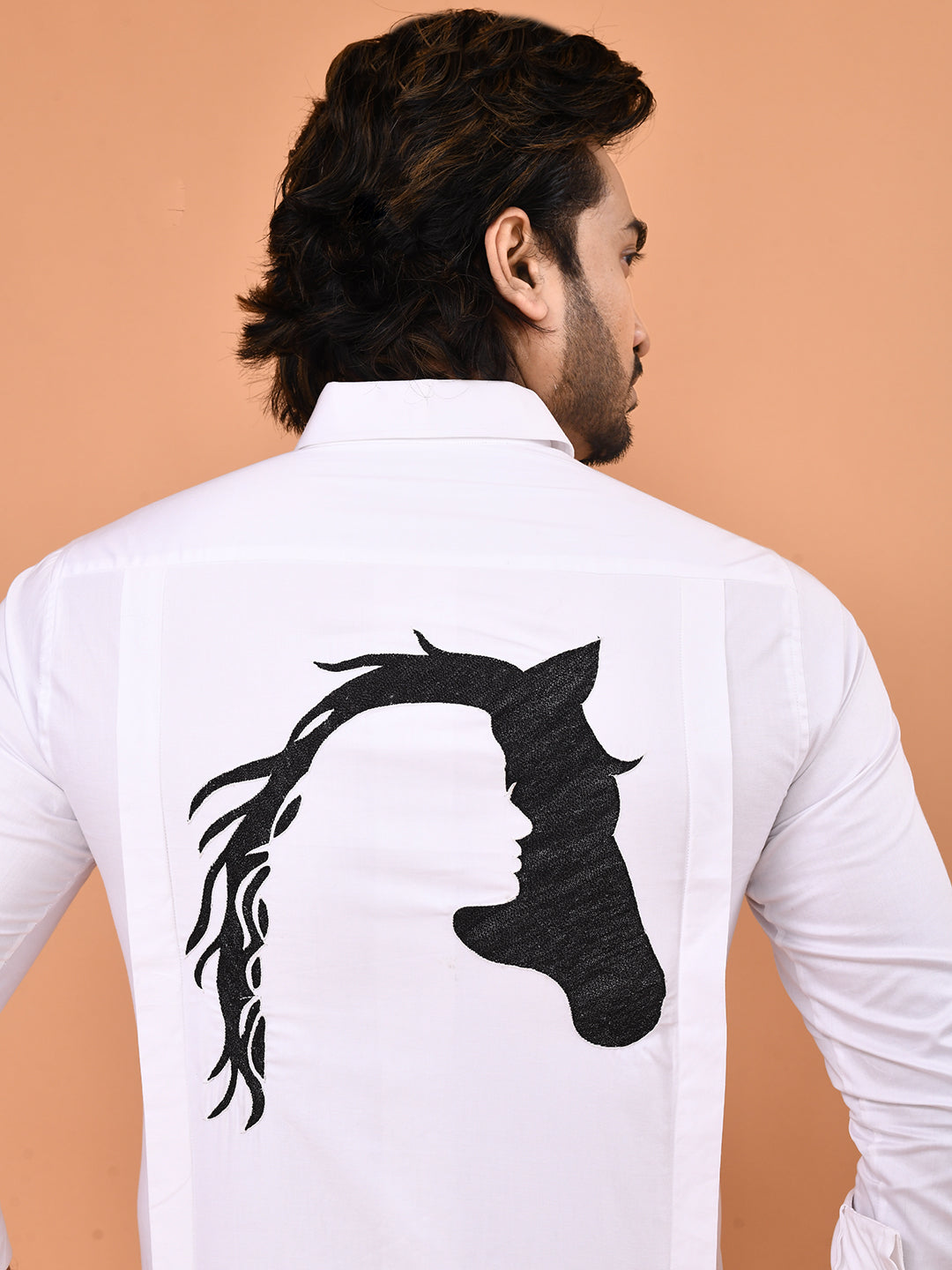 Midnight Stallion Black Designer Shirt
