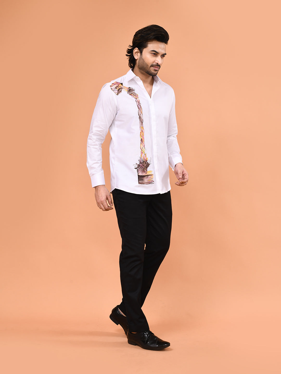 Hand-Painted Whisky Art Shirt