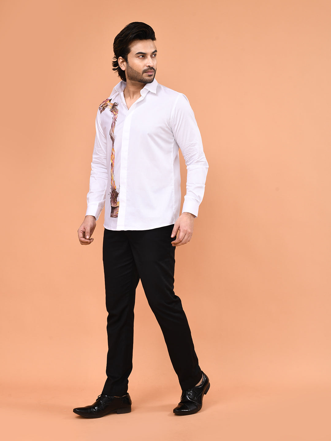 Hand-Painted Whisky Art Shirt