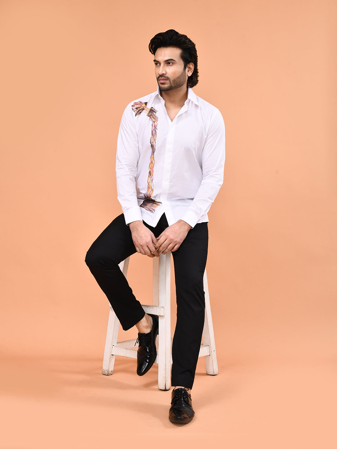 Hand-Painted Whisky Art Shirt