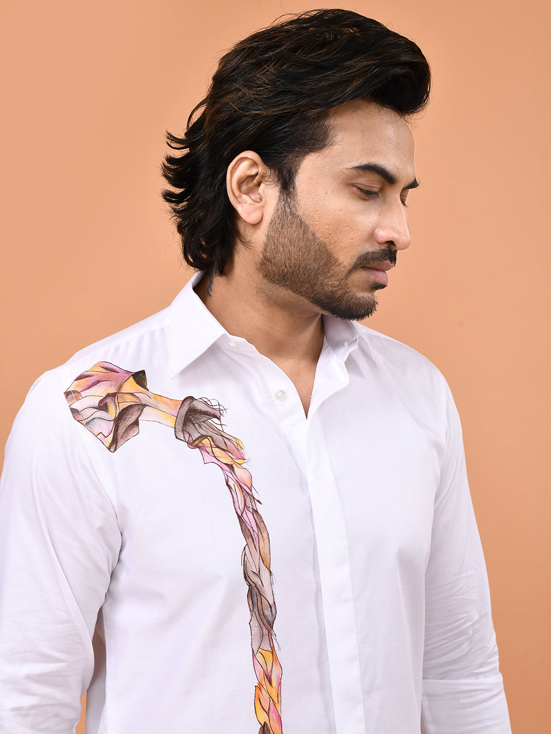 Hand-Painted Whisky Art Shirt