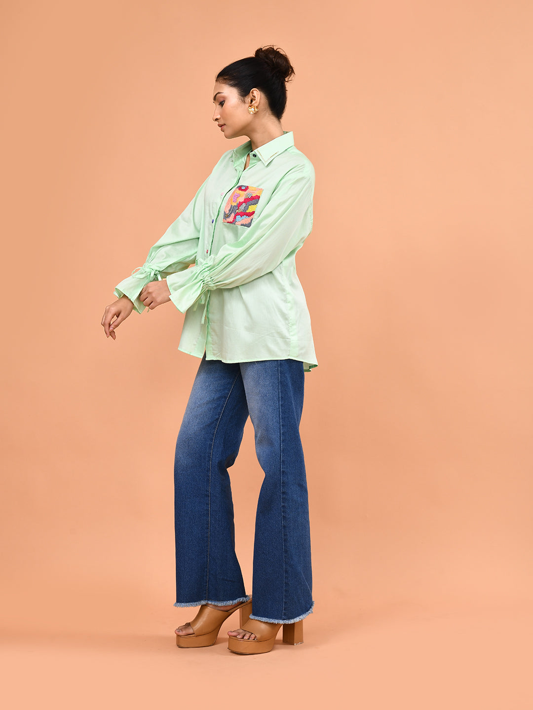 Mint Meadow Pocket Shirt