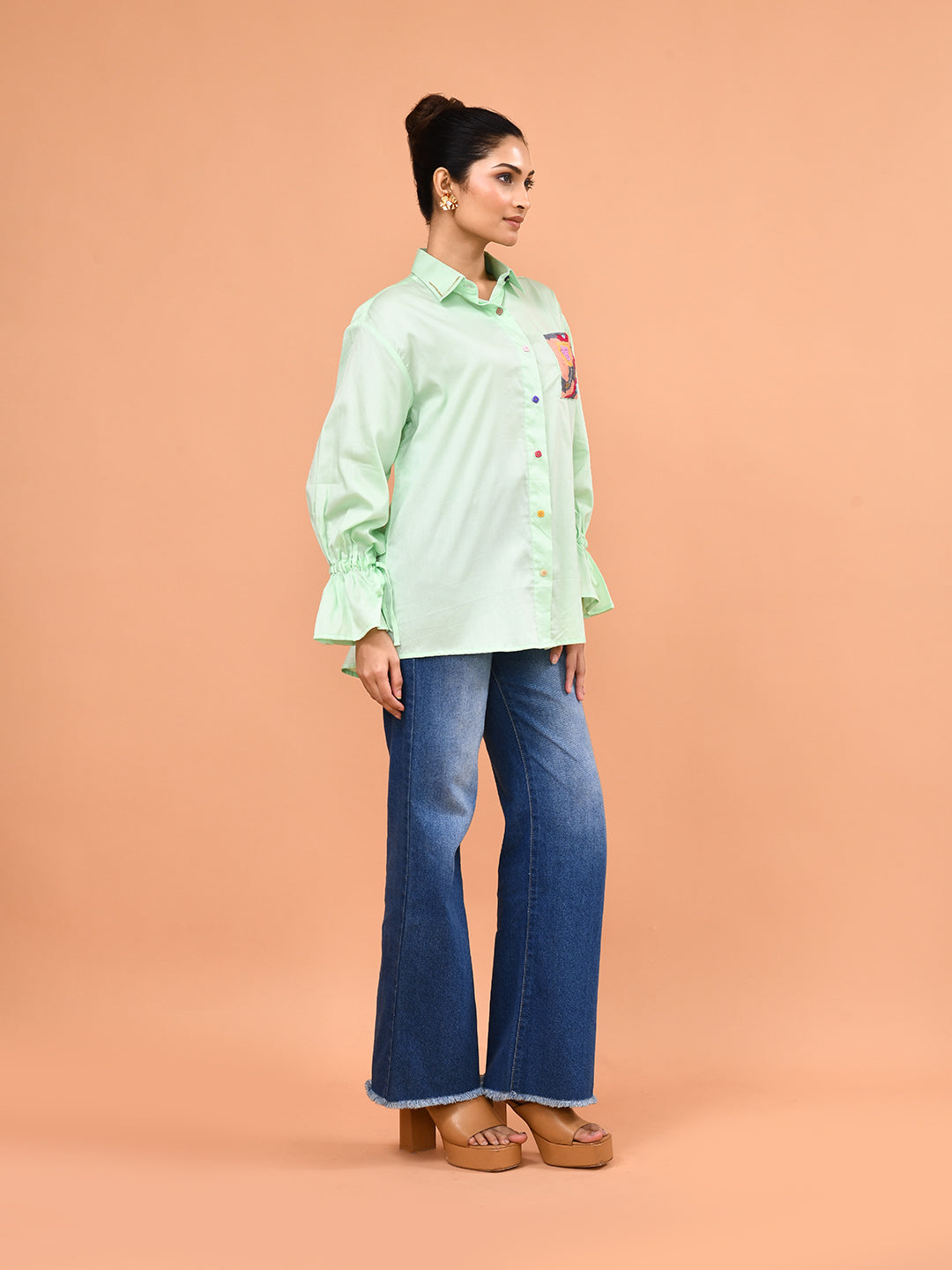 Mint Meadow Pocket Shirt